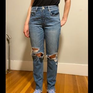 American Eagle High-Waisted Tom Girl Jeans
